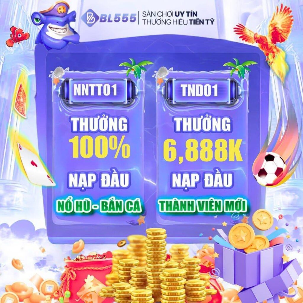 BL555 – Mạnh Mẽ & Siêu HOT Vòng Quay Miễn Phí